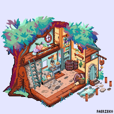 Isometric Tree Home