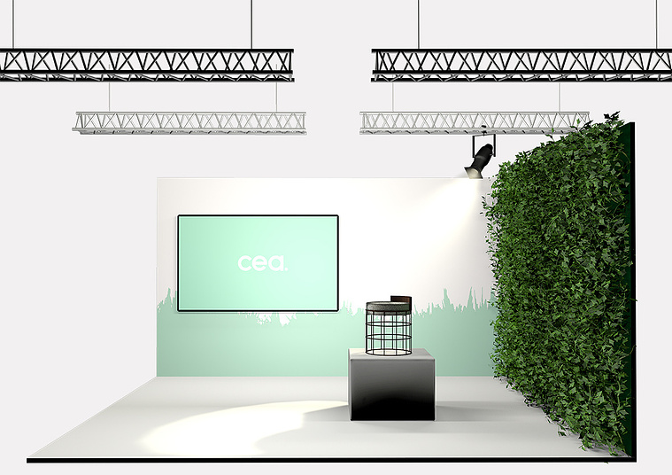 display of cea. designed by Alexander Wolf. Rendering by Alexander Schäfer.