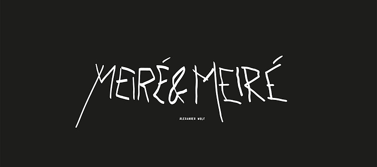 Typography for Meiré und Meiré by designer Alexander Wolf