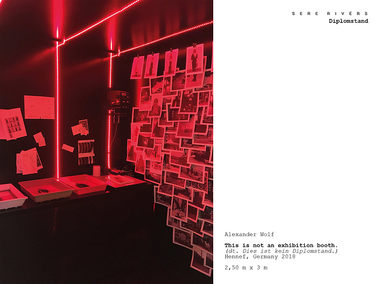 A picture of the exhibition booth of Alexander Wolf