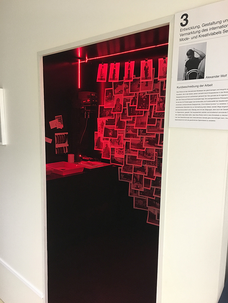 the diploma exhibition of Alexander Wolf at the Rhein-Sieg-Akademie in Hennef