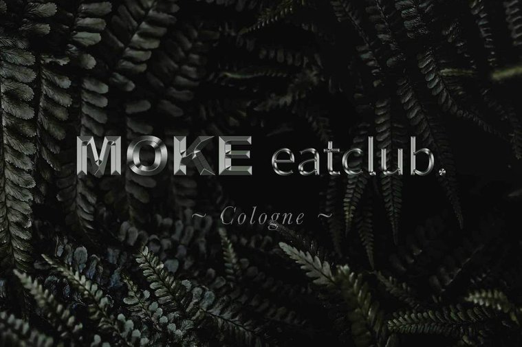 Logo design for MOKE eat club. A vegan bar in Cologne.