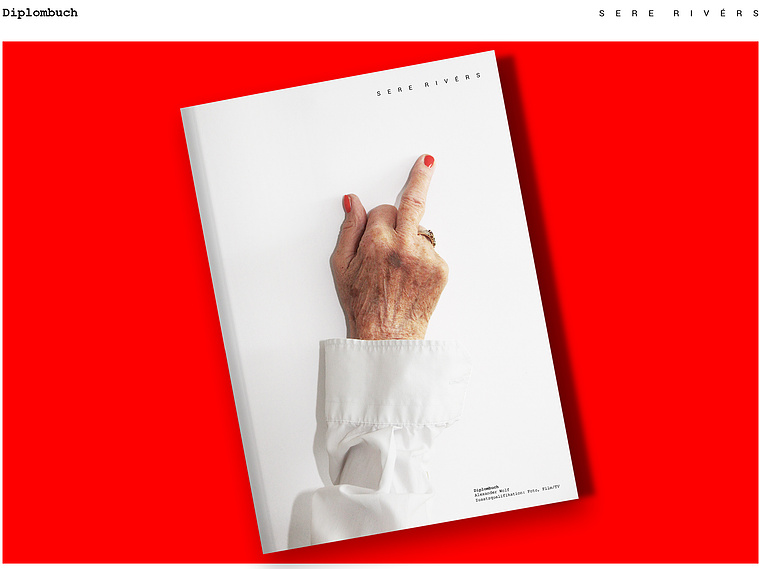 the diploma book of designer Alexander Wolf
