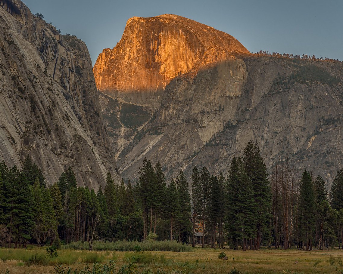 Evening Light on Half Dome
