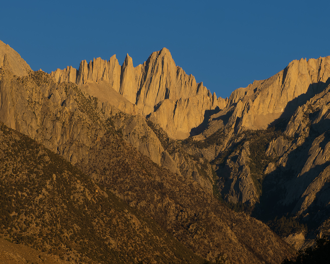 Morning Light on the Mt. Whitney Crest