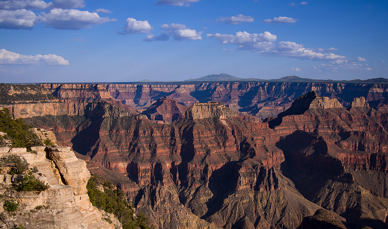 A clear day on the Grand Canyon North Rim