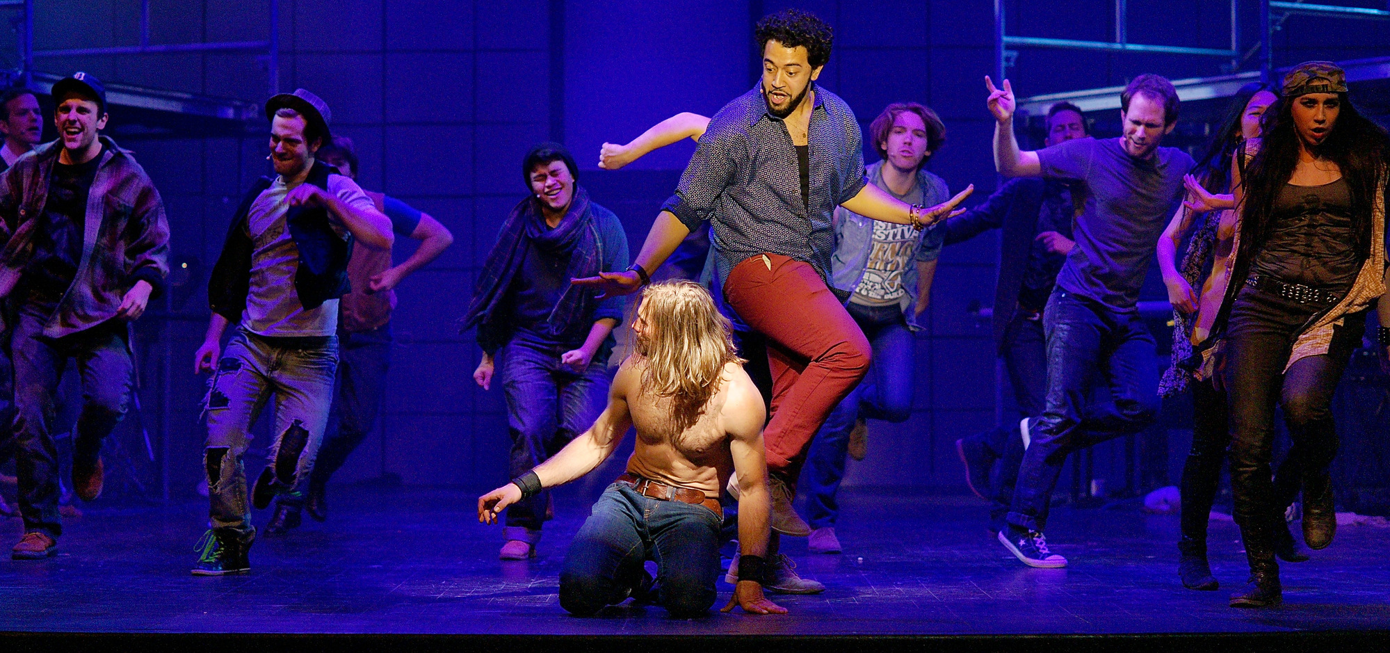 Aaron Maxwell Williams plays Judas in Hart House Theatre's production of Jesus Christ Superstar. 