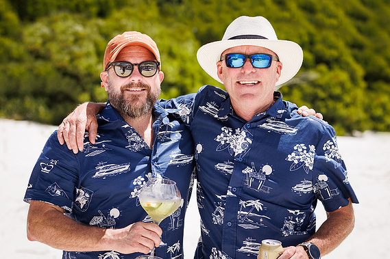 Princess Yachts Owners Rendezvous at Whitehaven Beach QLD Australia. Photography by Darren Gill.