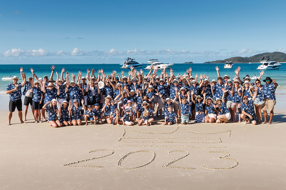 Princess Yachts Owners Rendezvous at Whitehaven Beach QLD Australia. Photography by Darren Gill.