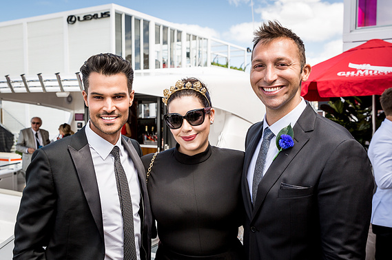 Ian Thorpe at the Mumm Yacht Club during the Melbourne Cup Spring Racing Carnival for Mumm Champagne