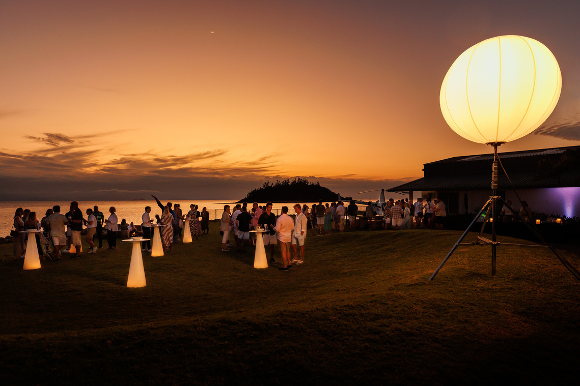 Sunset cocktails for the Princess Yachts Owners Rendezvous at Hayman Island QLD Australia. Photography by Darren Gill.