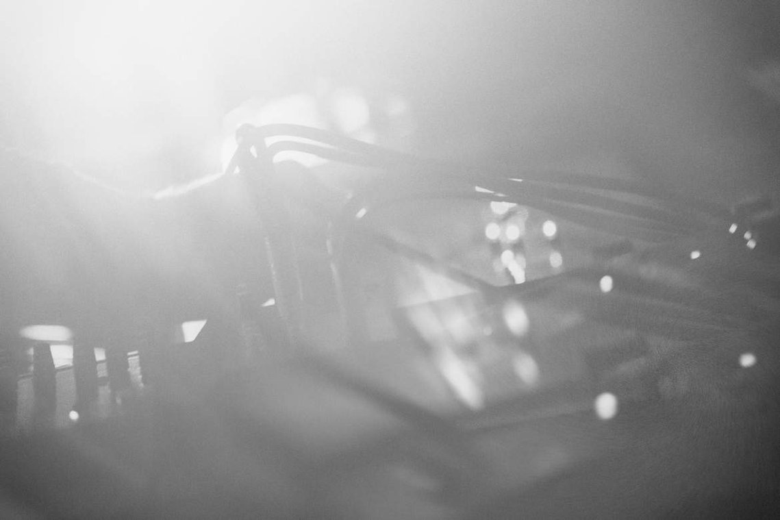 Melbourne electronic musicians IceClaw employ synth drone soundscapes whilst performing at MPavillion. Music photography by Darren Gill