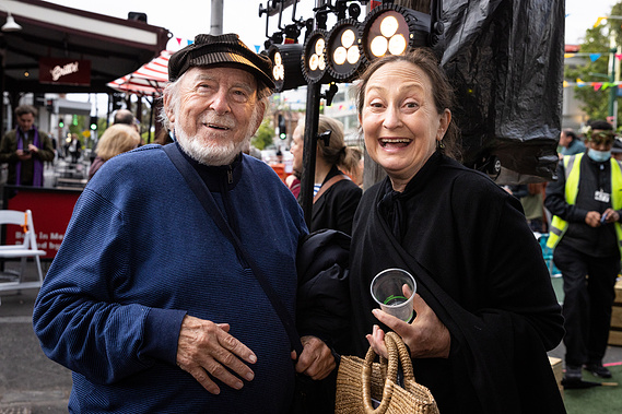 Lloyd Jones and Caroline Lee at the War-Rak Banksia Festival at La Mama Theatre inn Carlton, Melbourne. Event photography by Darren Gill