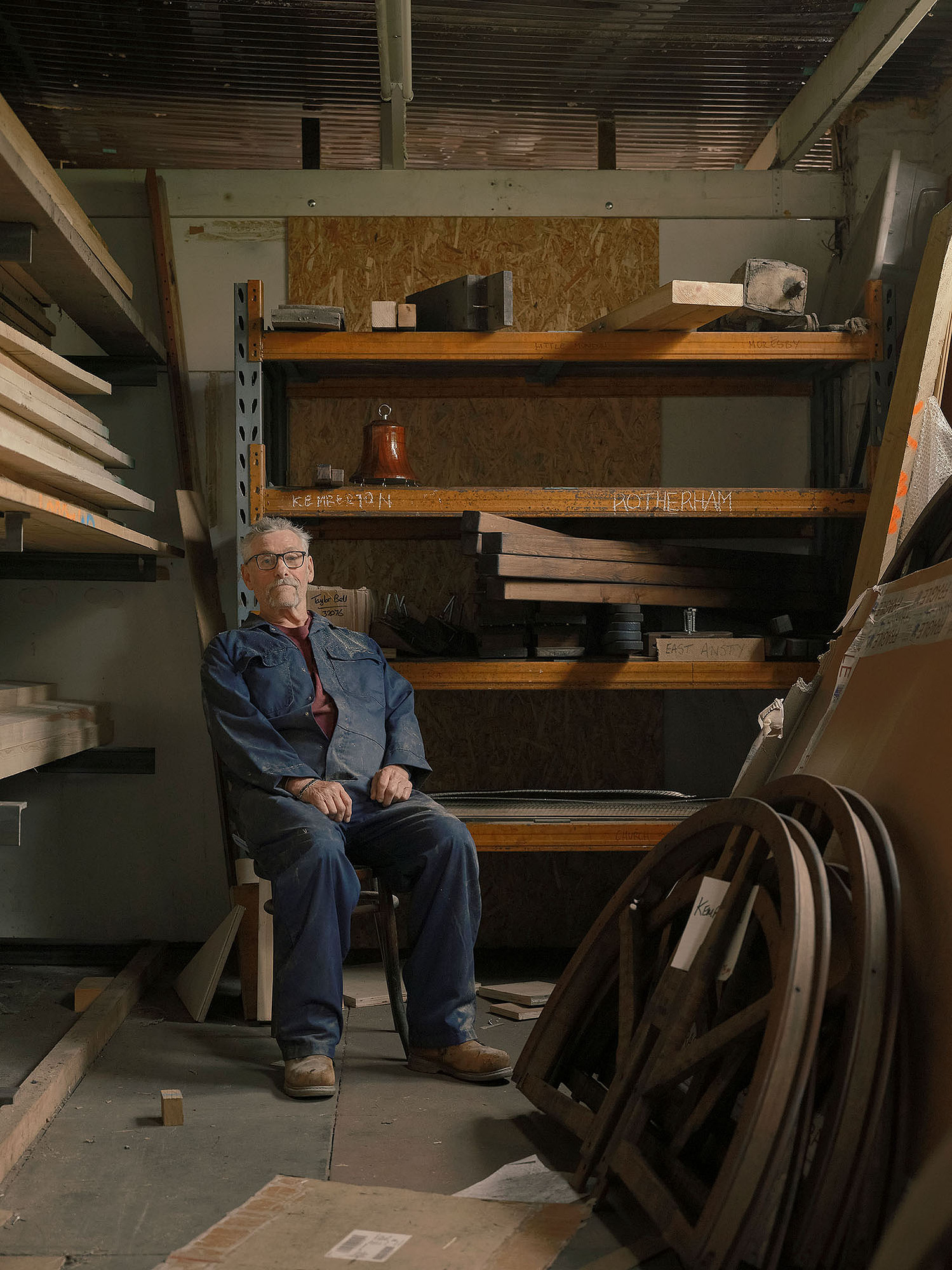 portrait Images from a personal project about Loughborough bellfoundry