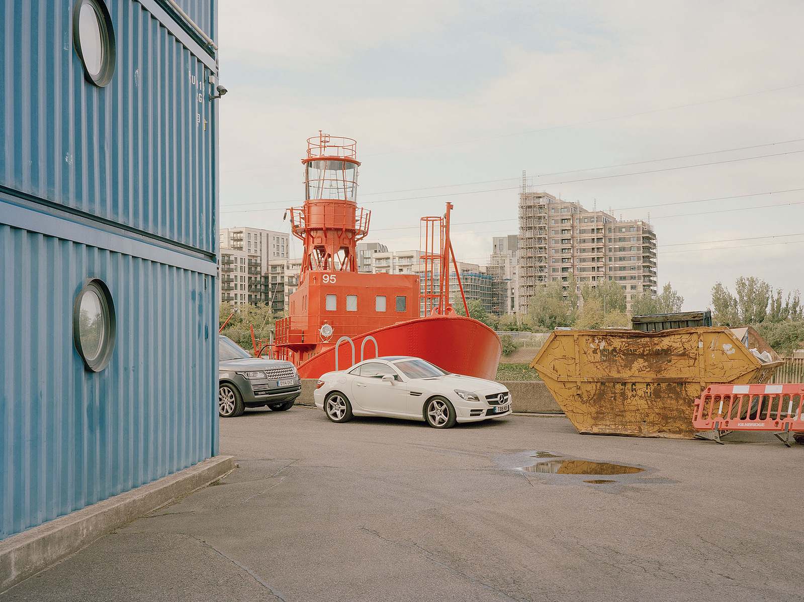 Urban architectural Fine art Landscape of the River Lea part of personal project Sugar Coated Island, London