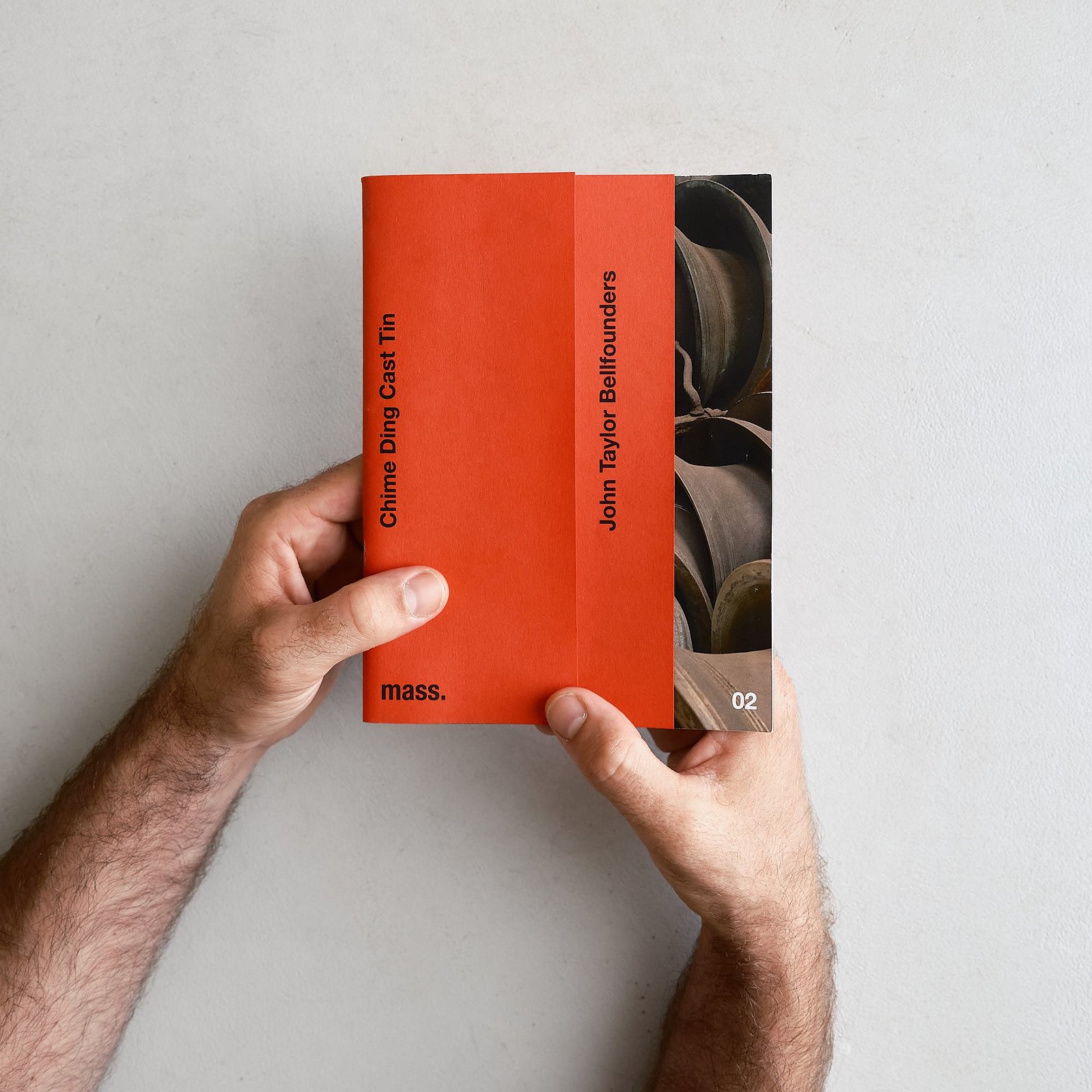 Product Photography of Mass Collective zine Chime Ding Cast Tin