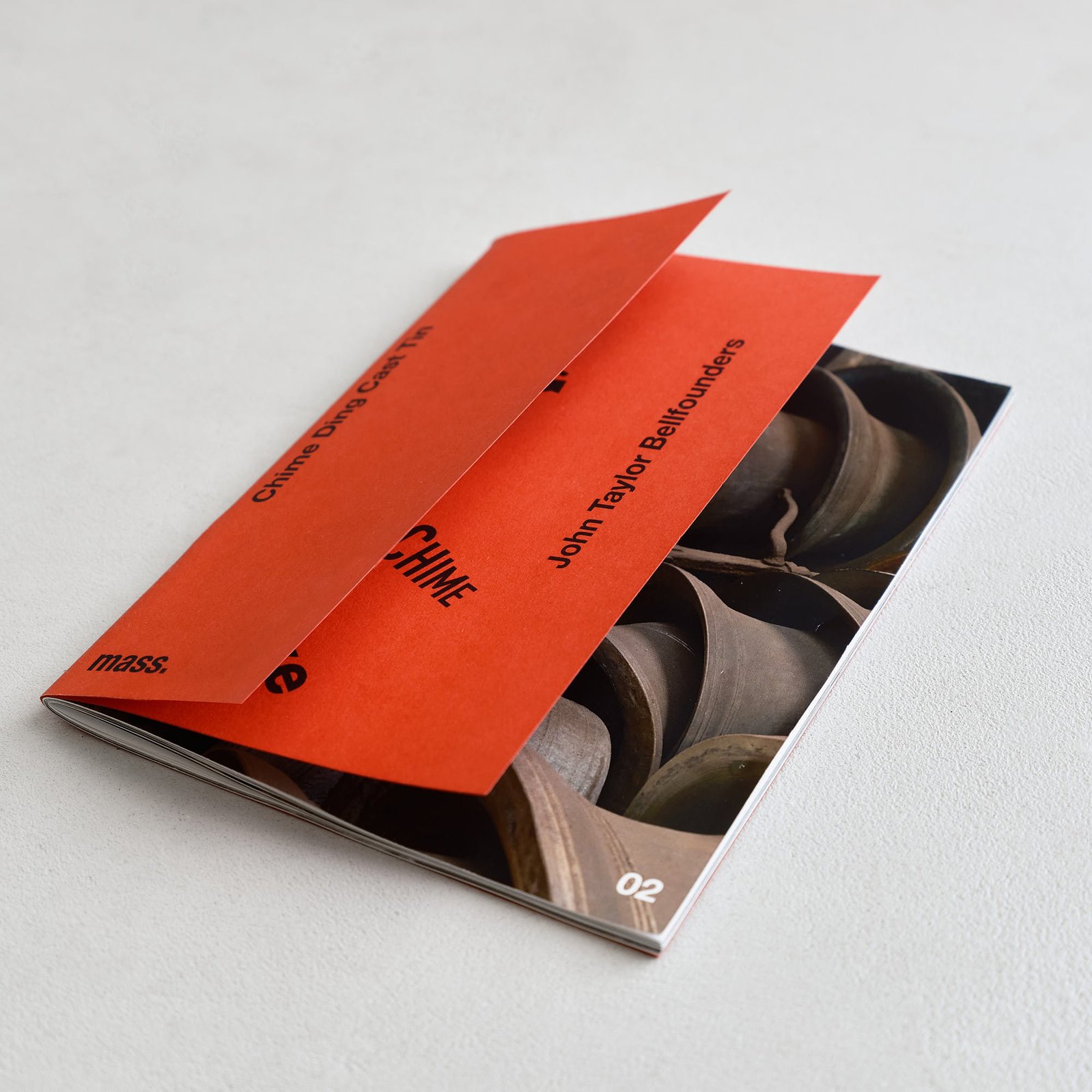 Product Photography of Mass Collective zine Chime Ding Cast Tin