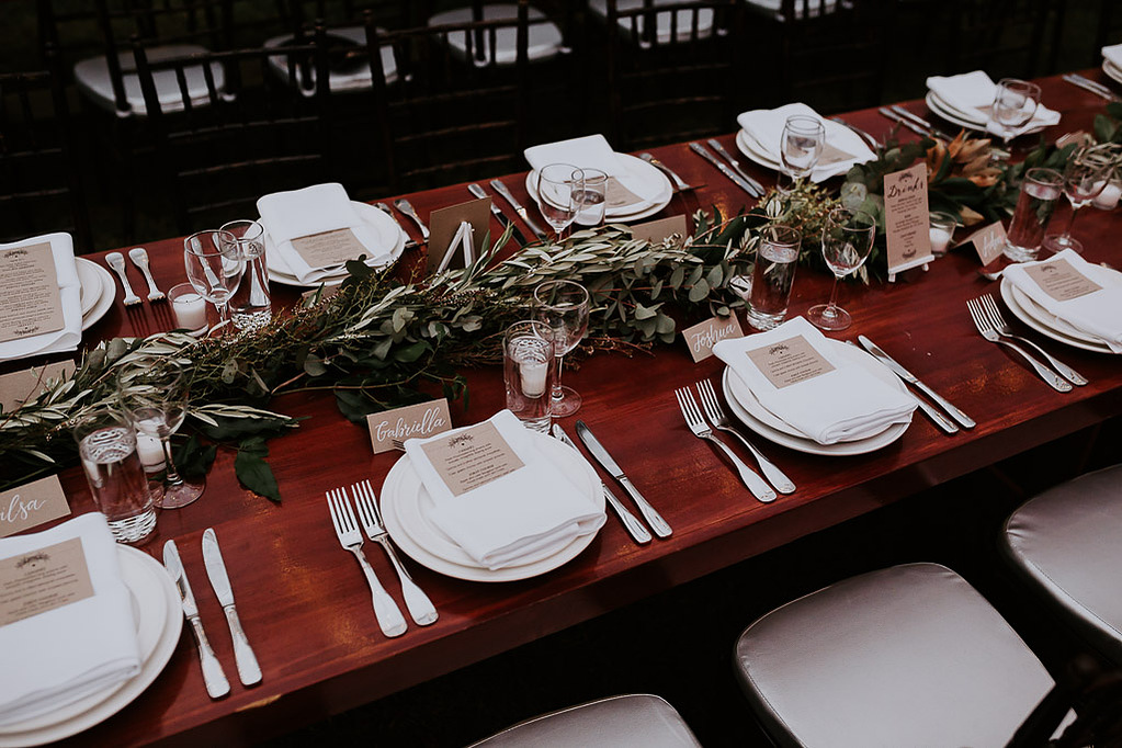 Wedding Stationery - menu, drinks menu and place card designs