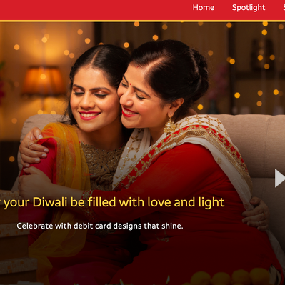 Wells Fargo "Diwali" landing copy. 