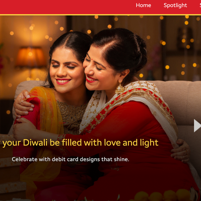 Wells Fargo "Diwali" landing copy. 