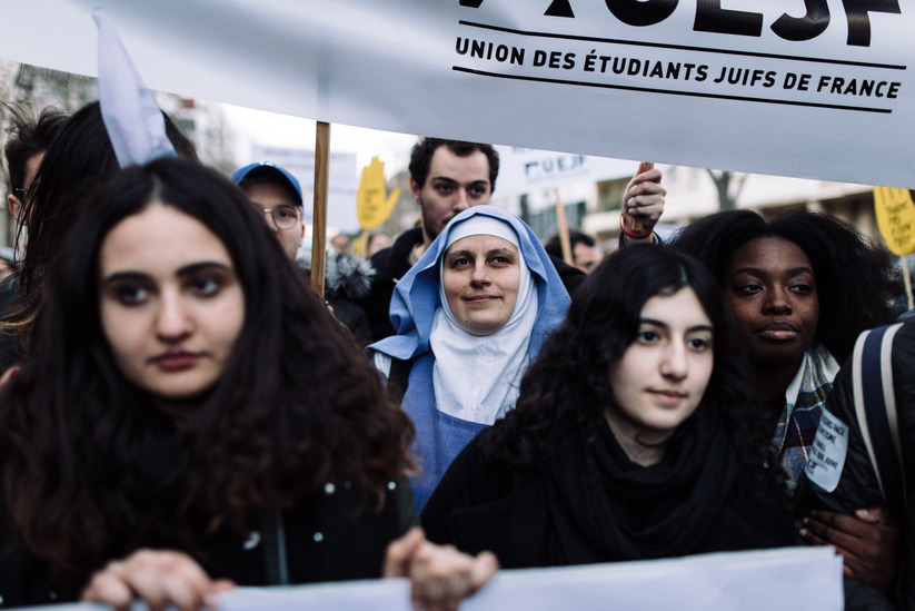 Marche blanche en hommage à Mireille Knoll.