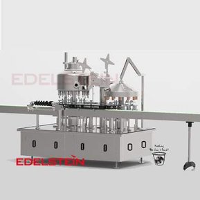 Rotary Type Monoblock
Bottle Filling and Aluminum Foil Sealing Machines from EDELSTEIN