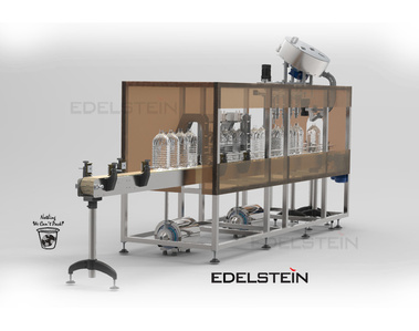 In-Line type Monoblock 4L 5L 6L PET Bottle Water Washer-Filler-Capper
4 Rinisng Nozzels, 4 Filing Nozzels, 1 Screw Capping Head