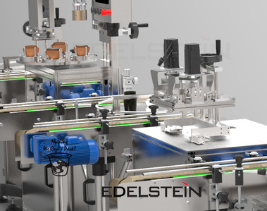 Plastic Jar Filling Line for Face Cream : Rotary Jar Filler-Sealer + Spindle Capper+Accumulation Table
