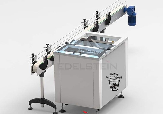 Centrifugal Type Bottle Unscrambling Machine from EDELSTEIN