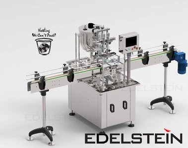 EDELSTEIN Linear Type Bottle Time Gravity Filling Machine