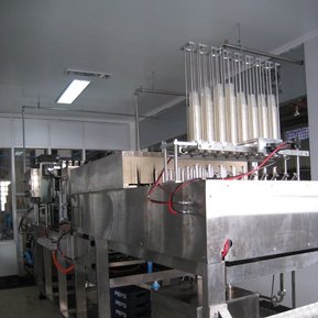 Cup Rinsing System on Multi-Lane Cup Filling-Sealing Machine