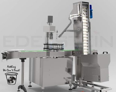 Glass Bottle Filling Line for Drinking Water:  In-Line ROPP Capper