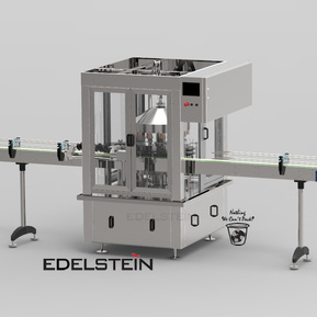 Model: ED-RS-12  Rotary Type Bottle Aluminum Foil Sealing Machine 12 Sealing Heads from EDELSTEIN