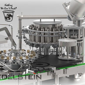 Rotary Type  Monobloc Piston Filler-Non-Screw Capper
