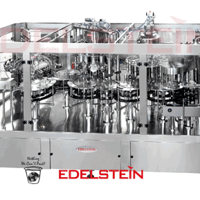 Monobloc rotary bottle washing, filling and screw capping machine