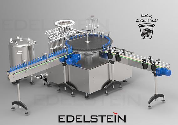 rotary disc bottle monobloc piston filler-press capper