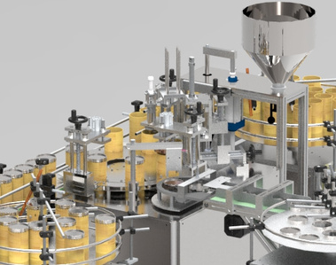 Tub FillerSealer Capper Machine for Cylinder Shape Paper Tub