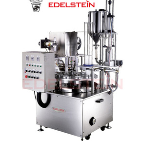 RCP-L
Rotary Cup Liquid Filling, Pre-Cut Foil Sealing