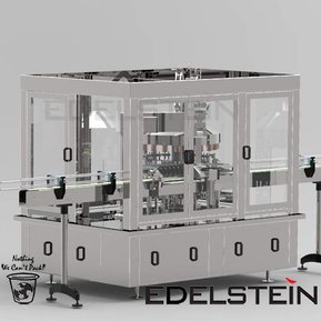 Rotary Type Bottle  Aluminum Foil Sealing Machine 18 Sealing Heads from EDELSTEIN