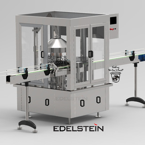 Model: ED-RS-12  Rotary Type Bottle Aluminum Foil Sealing Machine 12 Sealing Heads from EDELSTEIN