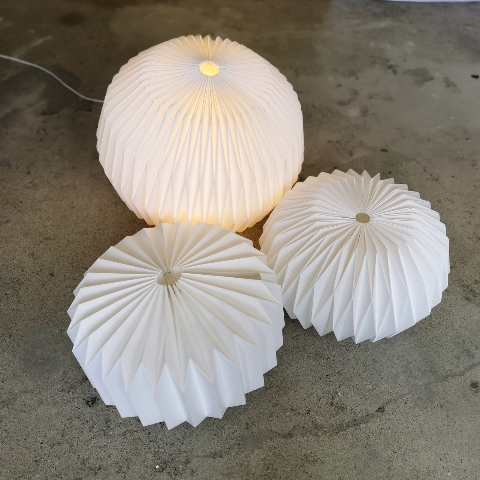 Large Seed, Small VFold and Small Seed light shades
