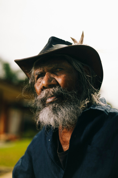 David Gulpilil from My Name Is Gulpilil - the award winning feature film directed Molly Reynolds and shot by Adelaide based Australian cinematographer and Director of Photography or DoP Miles Rowland
