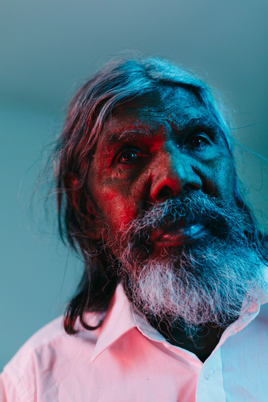 David Gulpilil from My Name Is Gulpilil - the award winning feature film directed Molly Reynolds and shot by Adelaide based Australian cinematographer and Director of Photography or DoP Miles Rowland