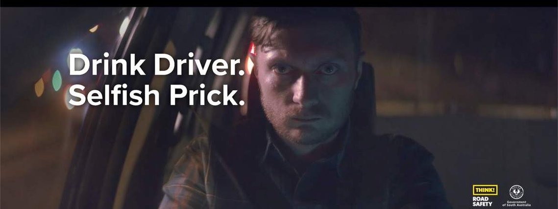 A frame from SA Police TVC Selfish Prick by Adelaide based Australian cinematographer and Director of Photography or DoP Miles Rowland