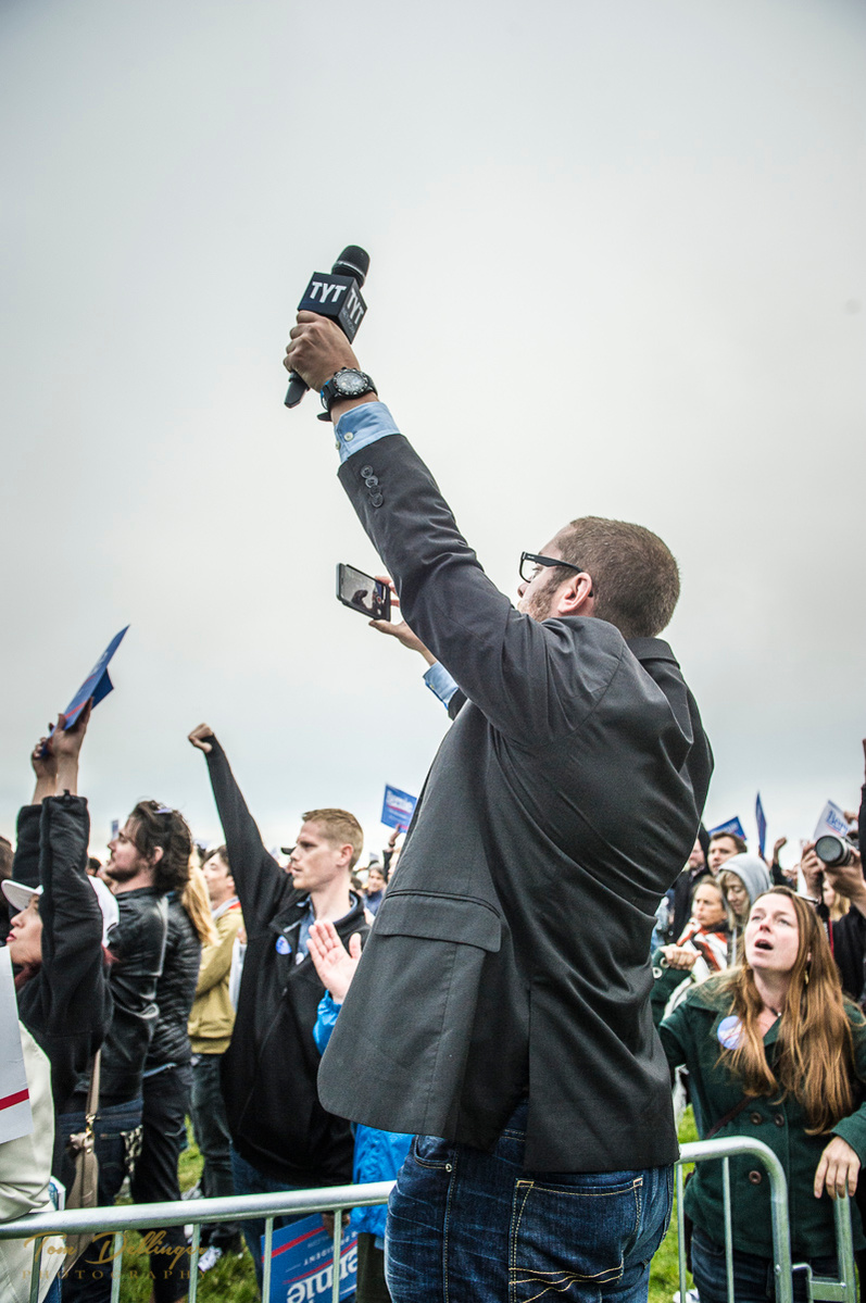 The Young Turks at Bernie Sanders Rally, San Francisco CA, 2016