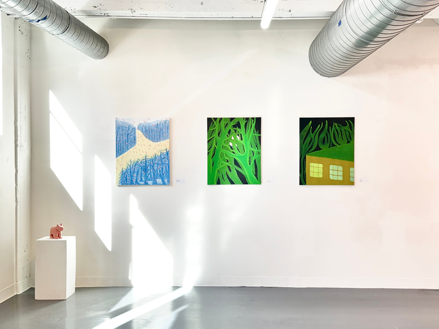 Please Please, MFA candidate'25 exhibition at SMFA Mission Hill Gallery 