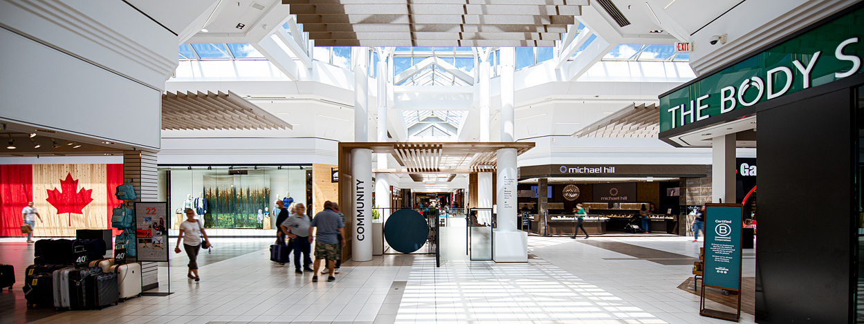 White Oaks Mall London Ontario by Frank Fenn IDEA3 Photography interior features Body Shop