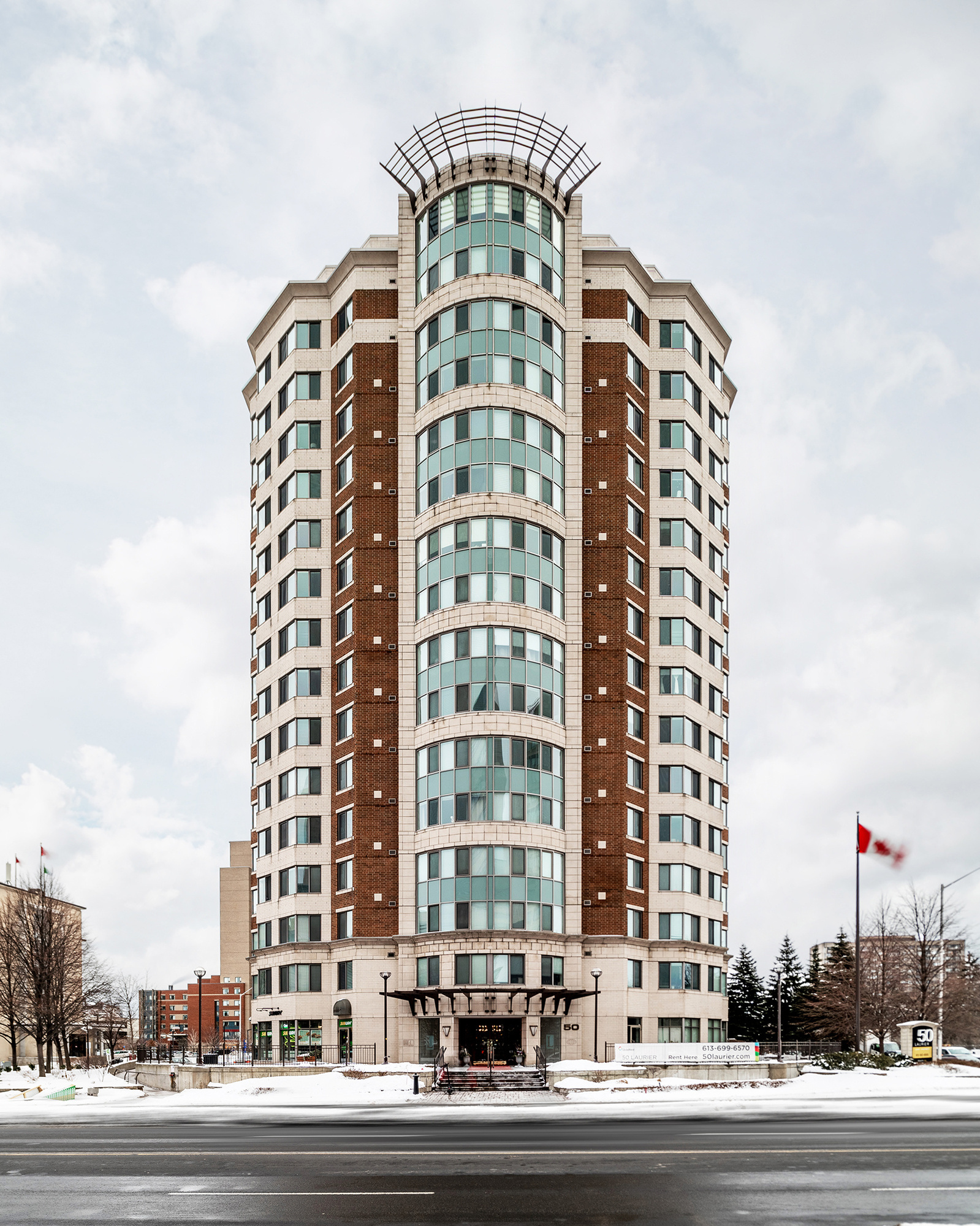 Quadreal 50 Laurier Avenue Ottawa in winter by Frank Fenn Architectural Photographer