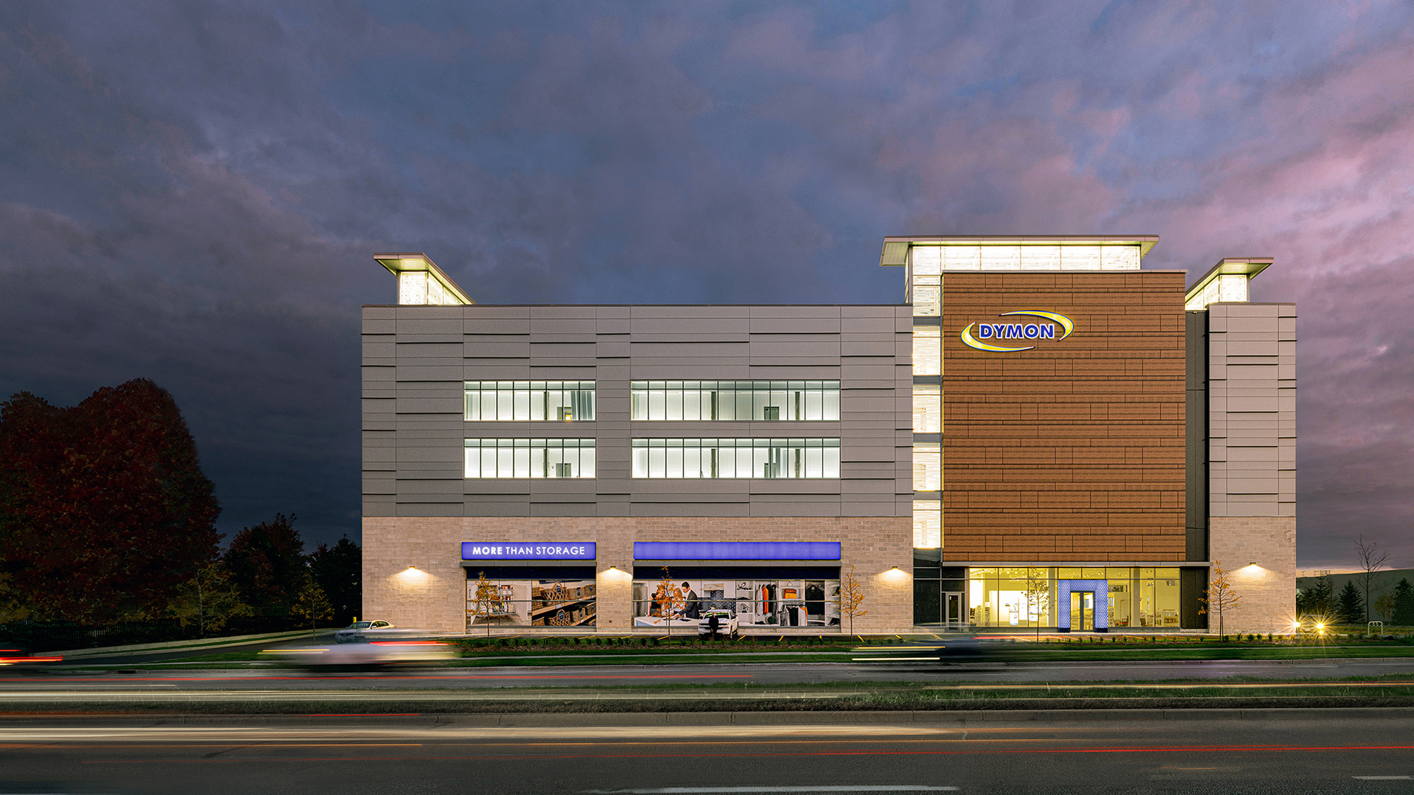 Architectural photograph of Dymon Storage in Barrhaven Ottawa On by Frank Fenn, IDEA3 photographed for Tact Architecture