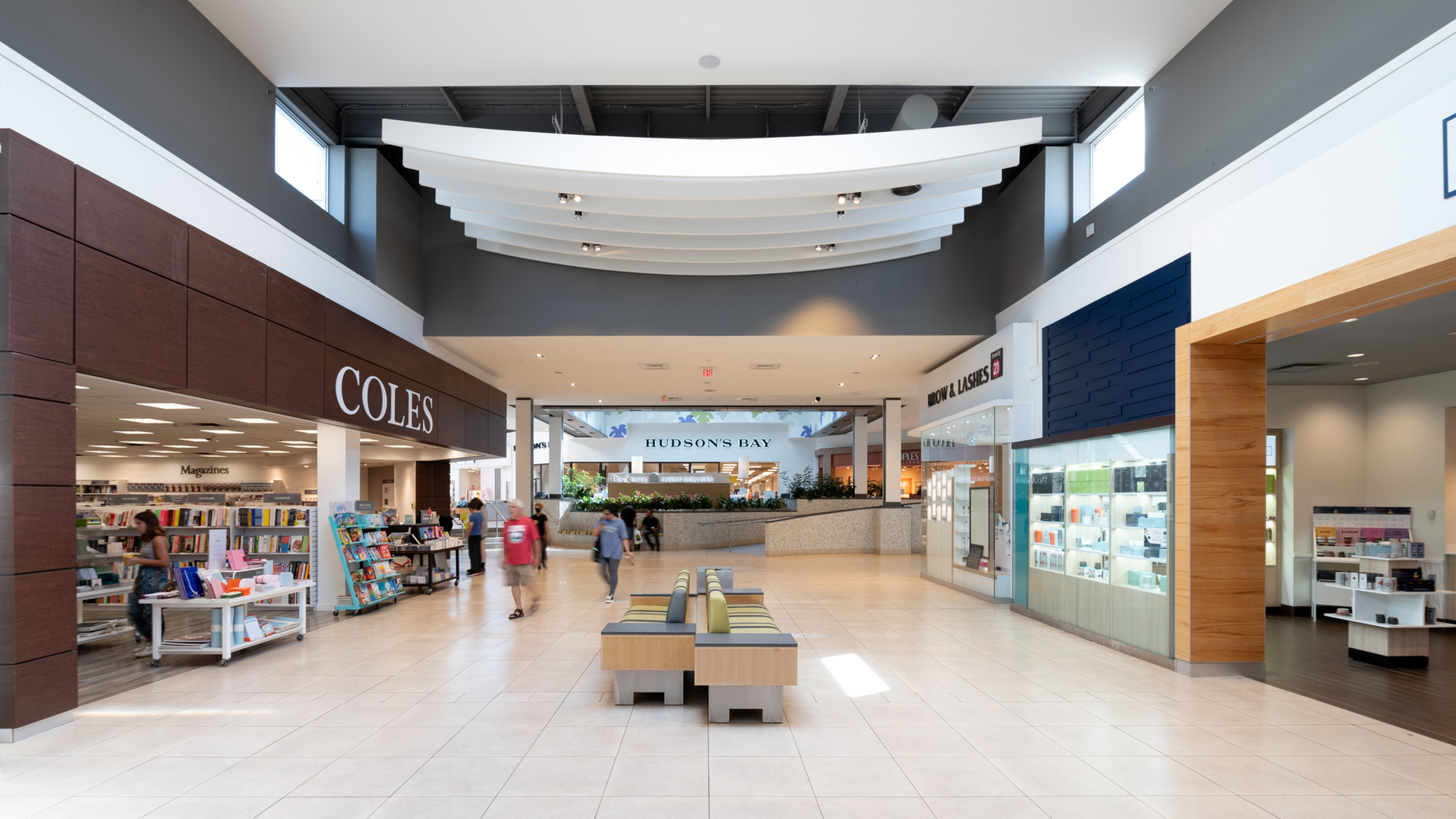 Pen Centre seating shopping centre photography by Frank Fenn